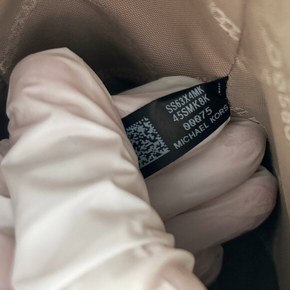 Michael Kors Convertible Leather Clut Optic White Retail $298 Clearance Sale - Picture 7 of 12